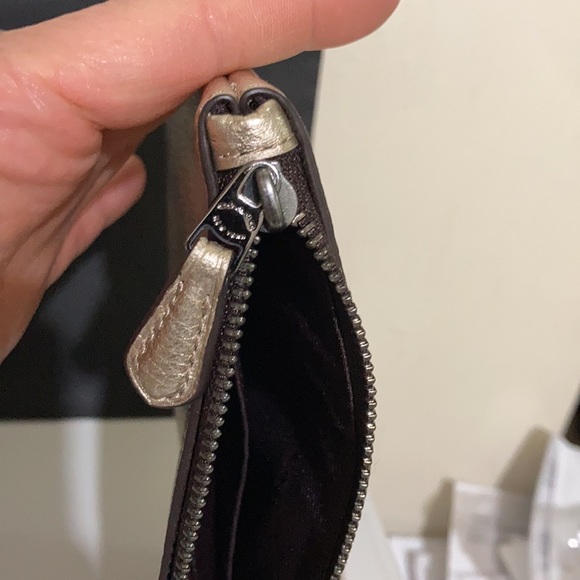 Coach Sm wristlet in polished leather - Picture 6 of 9